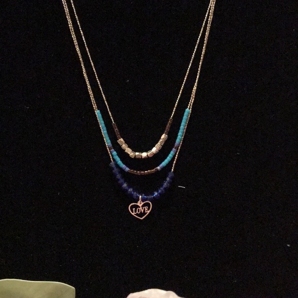 💙Blue 3 layer necklace 💙 - Picture 3 of 3